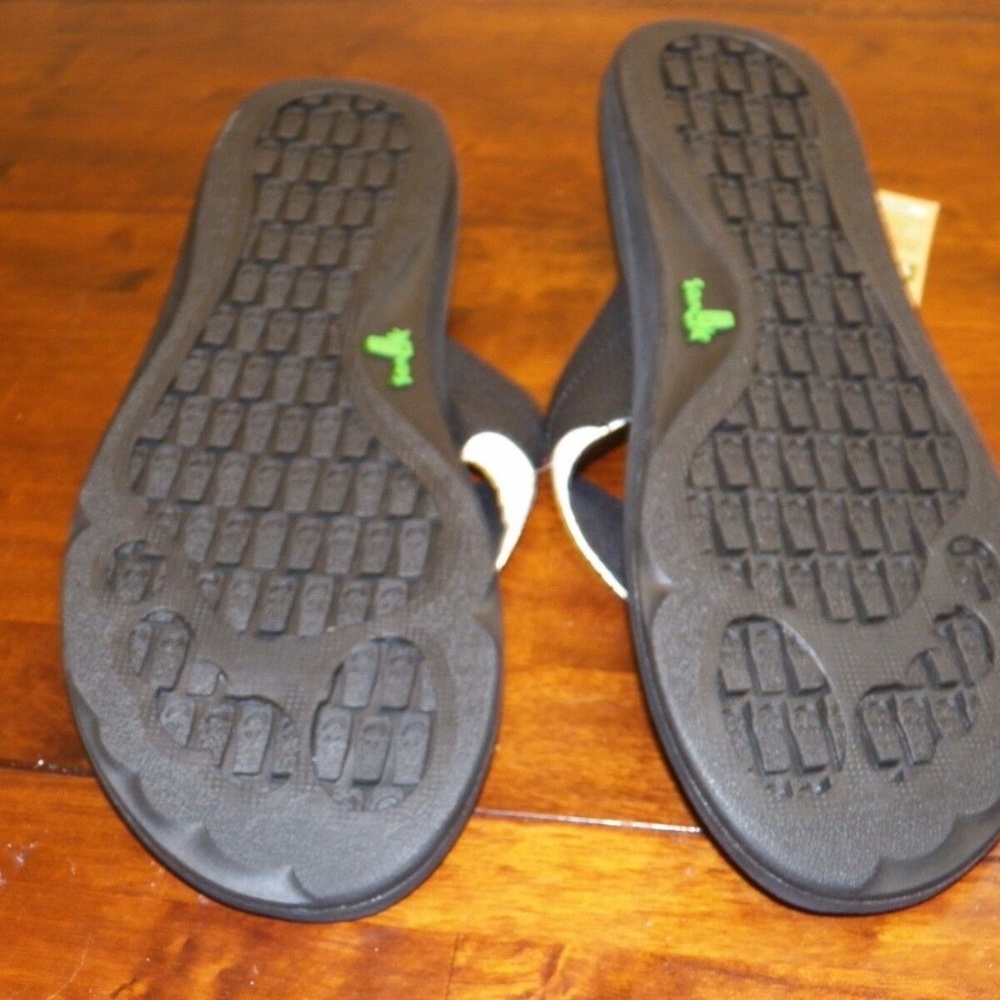 Men's SANUK PULSE Black White Sandals NWT New - Picture 5 of 5